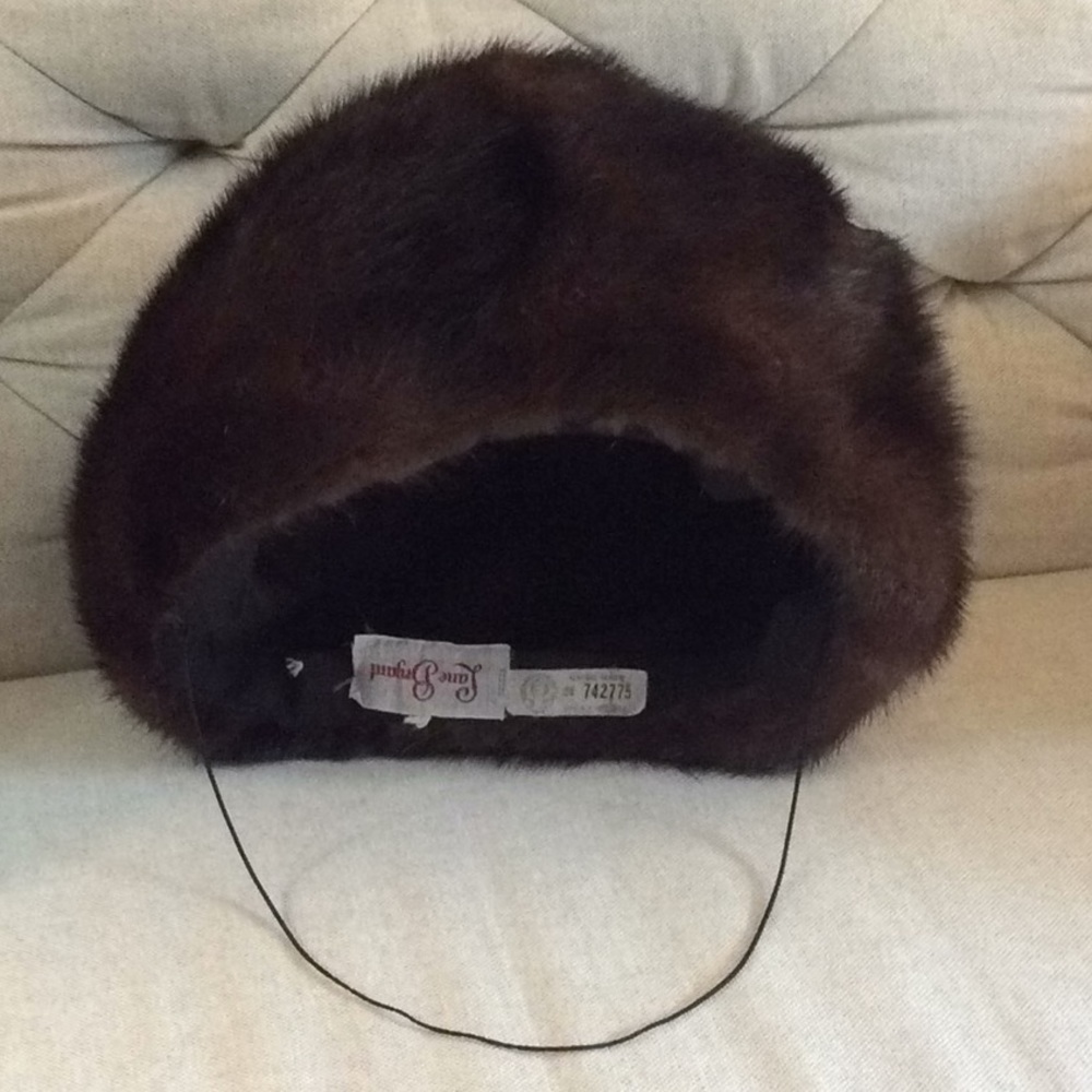 Vintage 1940s/50s Luscious Brown Mink Fur Hat